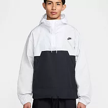 NIKE AS M NK CLUB MARINA ANRK GFX 男風衣外套-HJ1958025 L 白色