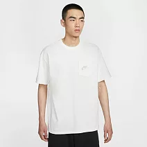 NIKE AS M NSW TEE SSNL PRE ESS PKT 男短袖上衣-HQ9241133 M 白色