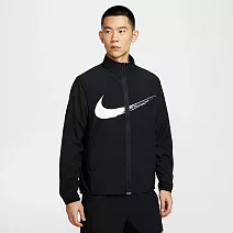 NIKE AS M NK DF FORM JKT GFX 男休閒外套-HV0395010 L 黑色