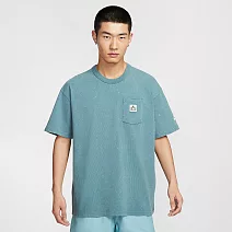 NIKE AS M NSW SS PCK TEE GCEL 男短袖上衣-IF0621094 XL 藍色