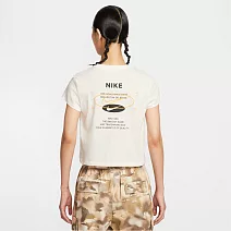 NIKE AS W NSW TEE CLASSICS+ SPD 女短袖上衣-IH8507133 M 白色