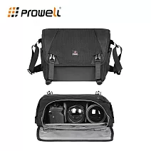 Prowell 一機兩鏡相機包 休閒攝影包 相機斜背包 側背包 相機跨肩包 WIN-23488 黑色