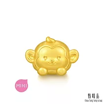 【點睛品】Charme Mini 十二生肖-搗蛋猴 黃金串珠