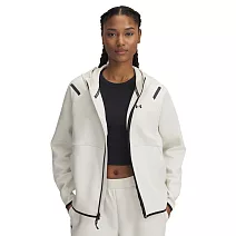 Under Armour 女 Unstoppable Flc 連帽外套-1379842-279 L 白色