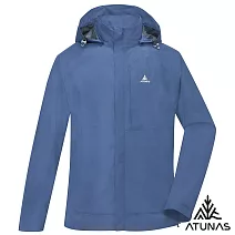 【ATUNAS 歐都納】男款綠森林防水透氣輕量風衣外套/大尺碼A1GAGZ01M- M 遠岸藍