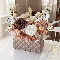 【Floral M】秋日焦糖奶茶玫瑰永生花禮