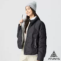 【ATUNAS 歐都納】女款都會保暖羽絨外套A8GA2521W- M 黑