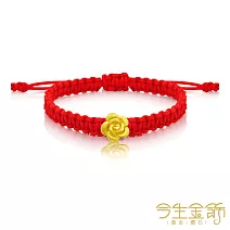 今生金飾 錦繡前程手繩 黃金串珠手繩 大人手圍約16-18公分