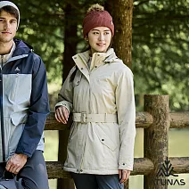 【ATUNAS 歐都納】女款GORE-TEX 2L 防水防風透氣石墨烯纖維單件式外套/大尺碼A1GT2512W- S 奶茶