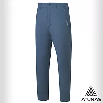 【ATUNAS 歐都納】男款石墨烯蓄熱抑菌抗臭輕保暖長褲/大尺碼A1PA2505M- M 暗藍