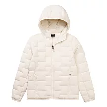 The North Face W CUBE LT HOODIE DOWN - AP 女羽絨外套-NF0A8DX6QLI L 米白色