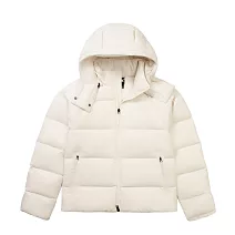 The North Face W HYDRENALITE CITY DOWN HOODED JACKET - 女羽絨外套-NF0A8ENCQLI L 米白色