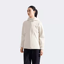 The North Face W CARTO MONO TRICLIMATE HOODED JACKET - 女兩件式外套-NF0A8FJWQLI L 米白色