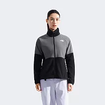 The North Face W GLACIER HEAVYWEIGHT FULL ZIP JACKET - 女刷毛外套-NF0A8FJXAFI L 黑色