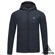 【ATUNAS 歐都納】男款石墨烯微暖輕量連帽外套/大尺碼A1GA2519M- M 黑