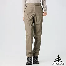 【ATUNAS 歐都納】女款保暖刷毛防水長褲/小尺碼/大尺碼/A8PA2534W- XS 玫瑰棕