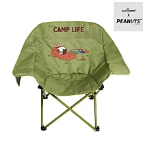 【BLACK HAMMER】SNOOPY摺疊休閒月亮椅- 露營時光