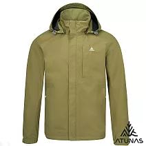 【ATUNAS 歐都納】男款GORE-TEX PACLITE防水透氣+保暖羽絨兩件式外套/大尺碼A2GT2518M- M 松綠