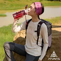 【ATUNAS 歐都納】女款羊毛長袖T恤/透氣排汗/環保印花圖T/大尺碼A1TS2544W- XS 奶油白