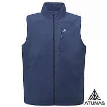【ATUNAS 歐都納】男款石墨烯微暖輕量背心/大尺碼A1VE2503M- M 深海藍