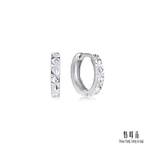 【點睛品】網路獨家款 純粹光環 鉑金耳環 (一對)