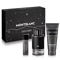 MONTBLANC 萬寶龍 探尋旅者男性淡香精禮盒(淡香精100ml+小香15ml+沐浴精100ml)-贈紙袋