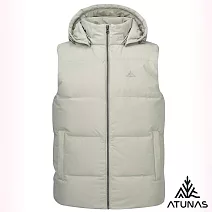 【ATUNAS 歐都納】男款保暖HEAT CORE蓄熱羽絨連帽背心A1VE2505M- M 米卡