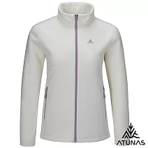 【ATUNAS 歐都納】女款經典刷毛抗風保暖外套/大尺碼A2GA2523W- M 奶油白