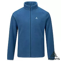 【ATUNAS 歐都納】男款經典刷毛抗風保暖外套/大尺碼A2GA2522M- M 深藍