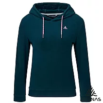 【ATUNAS 歐都納】女款經典保暖長袖連帽衫/帽T/大尺碼A2PS2561W- S 深藍