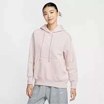 NIKE AS W NSW PHNX FLC OS PO HOODIE 女連帽上衣-DQ5861667 S 粉紅色