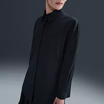 NIKE AS W NK 24.7 DF LS SHIRT WVN 女長袖襯衫-HQ0237010 M 黑色