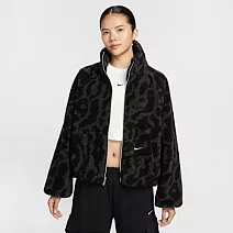 NIKE AS W NSW STREET SHERPA JKT 女刷毛外套-HV2071010 L 黑色