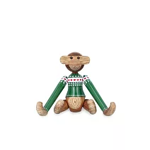 Kay Bojesen Monkey Mini 聖誕毛衣木頭迷你猴 （綠）