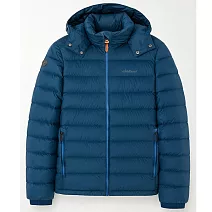 【荒野wildland】男700FP可拆帽輕暖羽絨外套225霧青色 M 霧青色