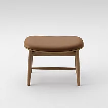 Maruni Meguro 目黑 腳凳 （胡桃木、棕色皮革）