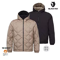 BLACKYAK 男 LIGHTZERO雙面穿羽絨外套 L 淺卡其