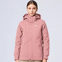 【荒野wildland】女彈性防水3in1+羽絨兩件式外套221裸霧粉 S 裸霧粉