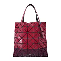 ISSEY MIYAKE 三宅一生 BAOBAO  PRISM7x7雙色手提包(多色)- 紅X酒紅