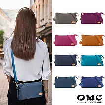 【OMC】出國旅行必備！輕盈貼身防盜手腕包斜背包(共8色) 棕灰