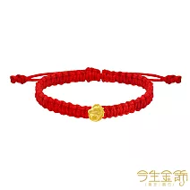 今生金飾 招財駿馬手繩 黃金串珠手繩 大人手圍約16-18公分