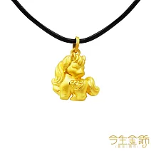 今生金飾 天使鎧馬墜 黃金墜飾