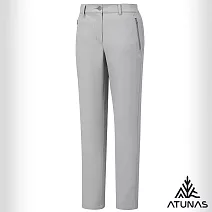【ATUNAS 歐都納】女款輕量竹炭彈性休閒長褲/吸濕排汗/抗臭透氣/大尺碼A1PA2543W- S 藕灰