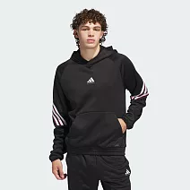 ADIDAS CRAZYWARM HOODY 男 連帽上衣-JN2491 L 黑色