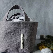 濁河良品 | 撞色便當袋野餐袋 - 料理鼠王-炭培芋紫灰