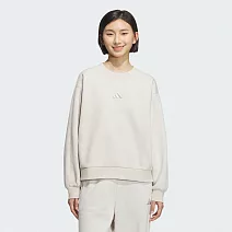 ADIDAS DK CREW 女 圓領套頭衫-KC0049 M 米灰色