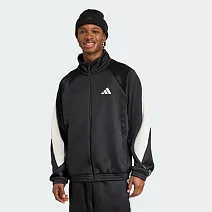 ADIDAS M STADIUM TT 男 休閒外套-JN1821 L 黑色