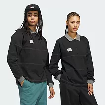 ADIDAS SHMOO H RUGBY 男女 圓領套頭衫-JW5202 L 黑色