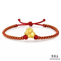 【點睛品】幸運小馬 黃金紅繩手鍊