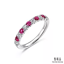 【點睛品】YuYu系列 復古優雅 紅寶石 18K金鑽石戒指  港圍13